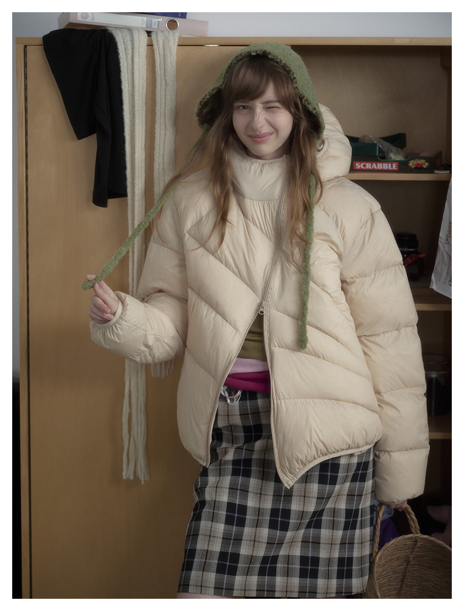 クロスフォームエアリーダウンフード