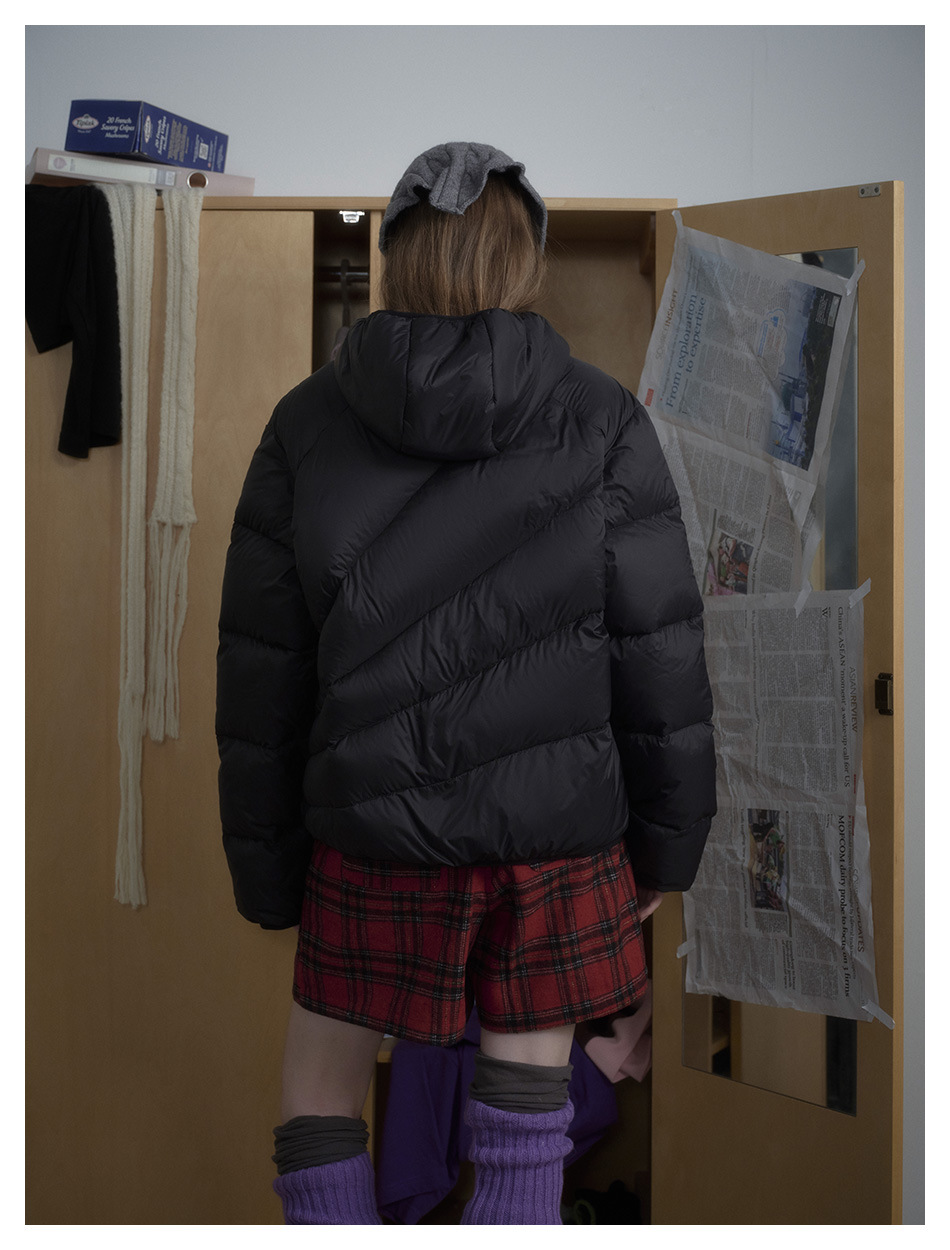 クロスフォームエアリーダウンフード