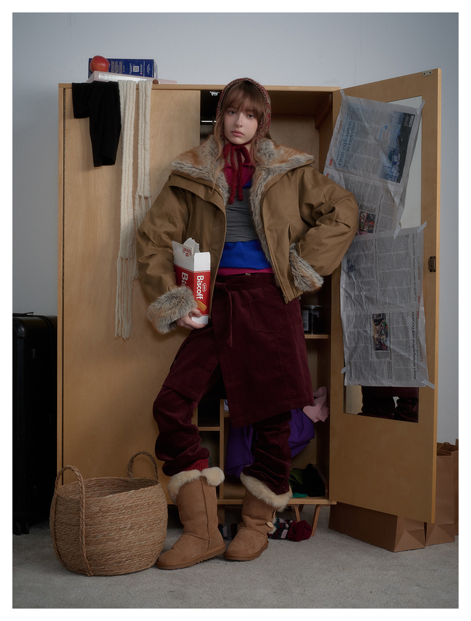 サンドフェザーモードファーショート