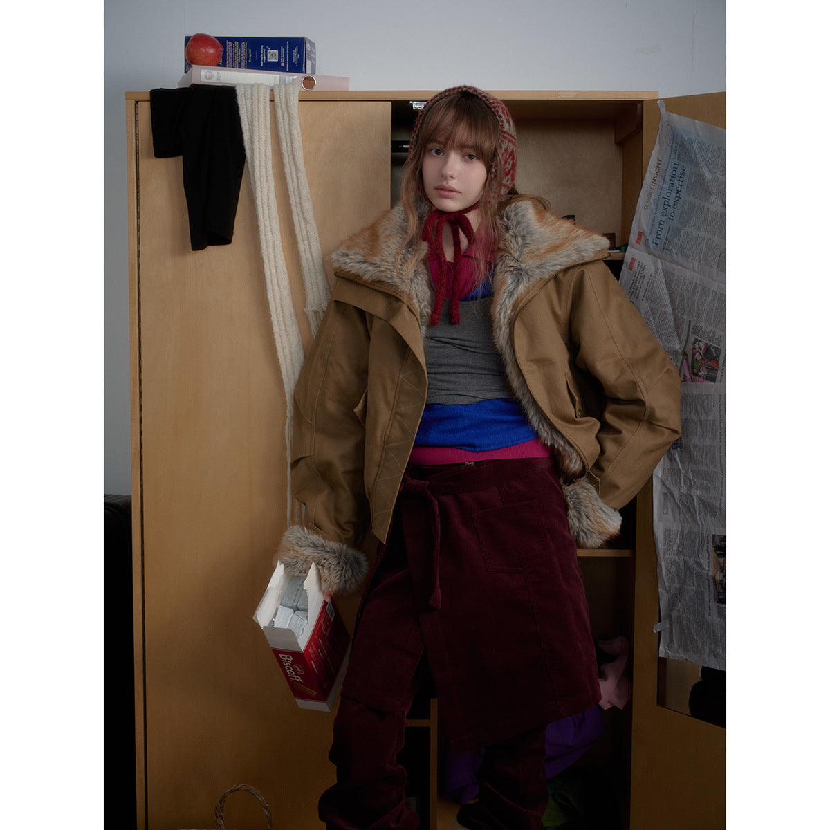 サンドフェザーモードファーショート