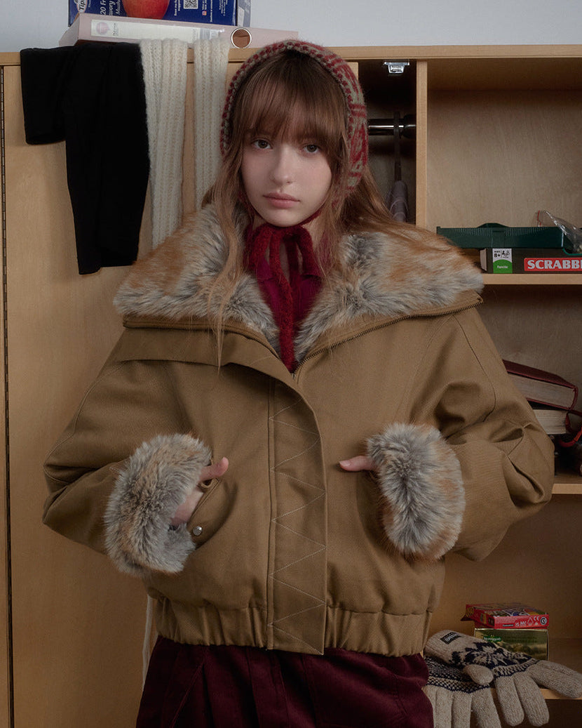 サンドフェザーモードファーショート