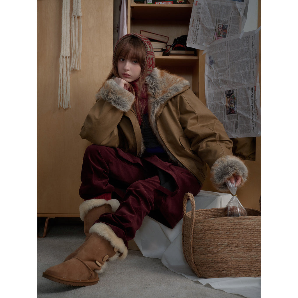 サンドフェザーモードファーショート