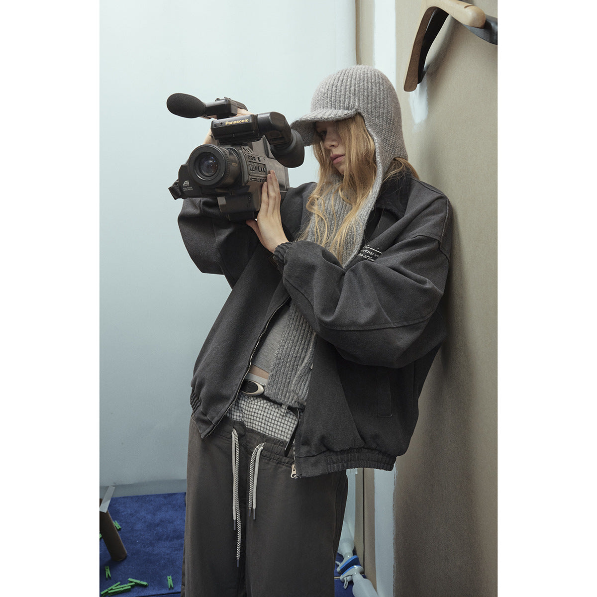 サイレントレイヤードスタンドブルゾン