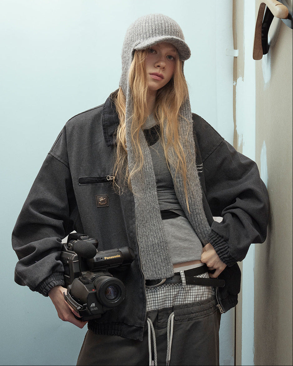 サイレントレイヤードスタンドブルゾン